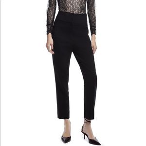 NWT Zara super high waisted skinny cropped pants trousers Black XS ref 9027
